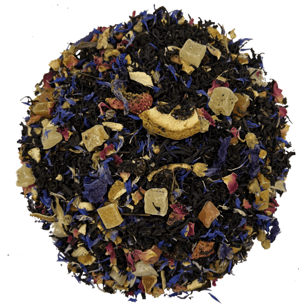 Un éventail de fruits dans ce thé noir