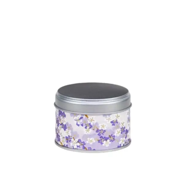 Mini boîte à thé - Fleurs violettes - 20 grammes