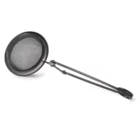 Cuillère à thé - Noire : Cuillère à thé noir en inox. Système de pince suffisamment longue pour des tasses hautes.