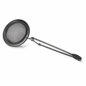 Cuillère à thé - Noire : Cuillère à thé noir en inox. Système de pince suffisamment longue pour des tasses hautes.