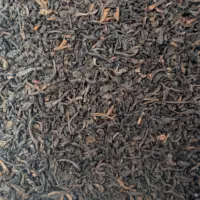 Livingstone GFOP : Photo du thé vu de haut. Thé noir à feuilles entières. Fines, bien bourgeonnées, légèrement torsadées.